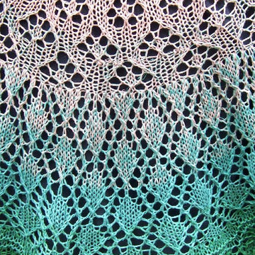Summer in the Vineyard shawl