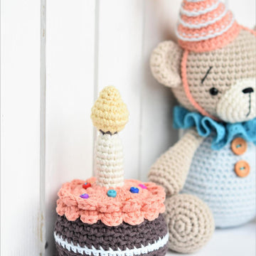 Birthday bear and jummy cake