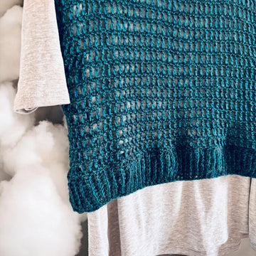 Metallic Crochet Crop Top