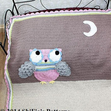 Hootie Tootie Owl Blanket Crochet Pattern #301