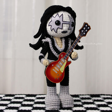 The Spaceman – Rock Star Amigurumi Crochet Pattern + Guitar Printable (Fanart Inspired)