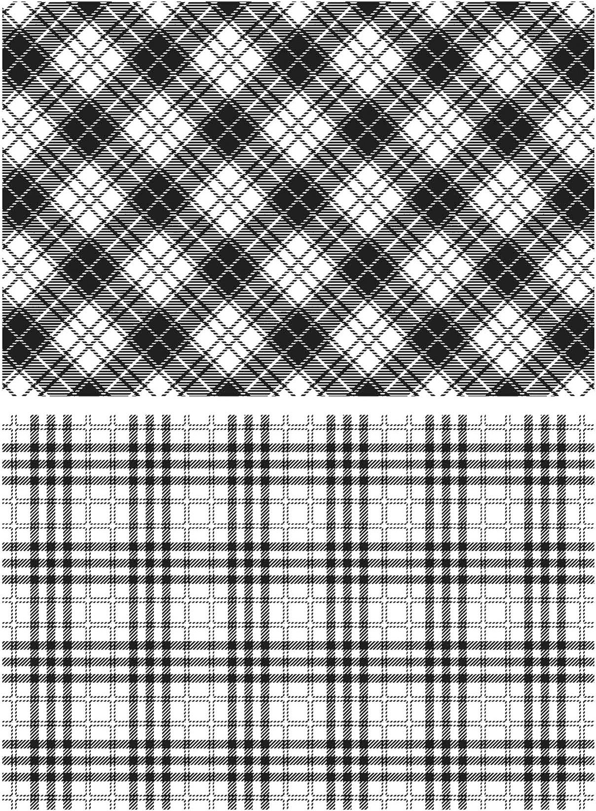 Stampers Anonymous Tim Holtz Cling Stamps 7"X8.5" - Perfect Plaid