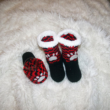 Paw Print Slippers & Cozy