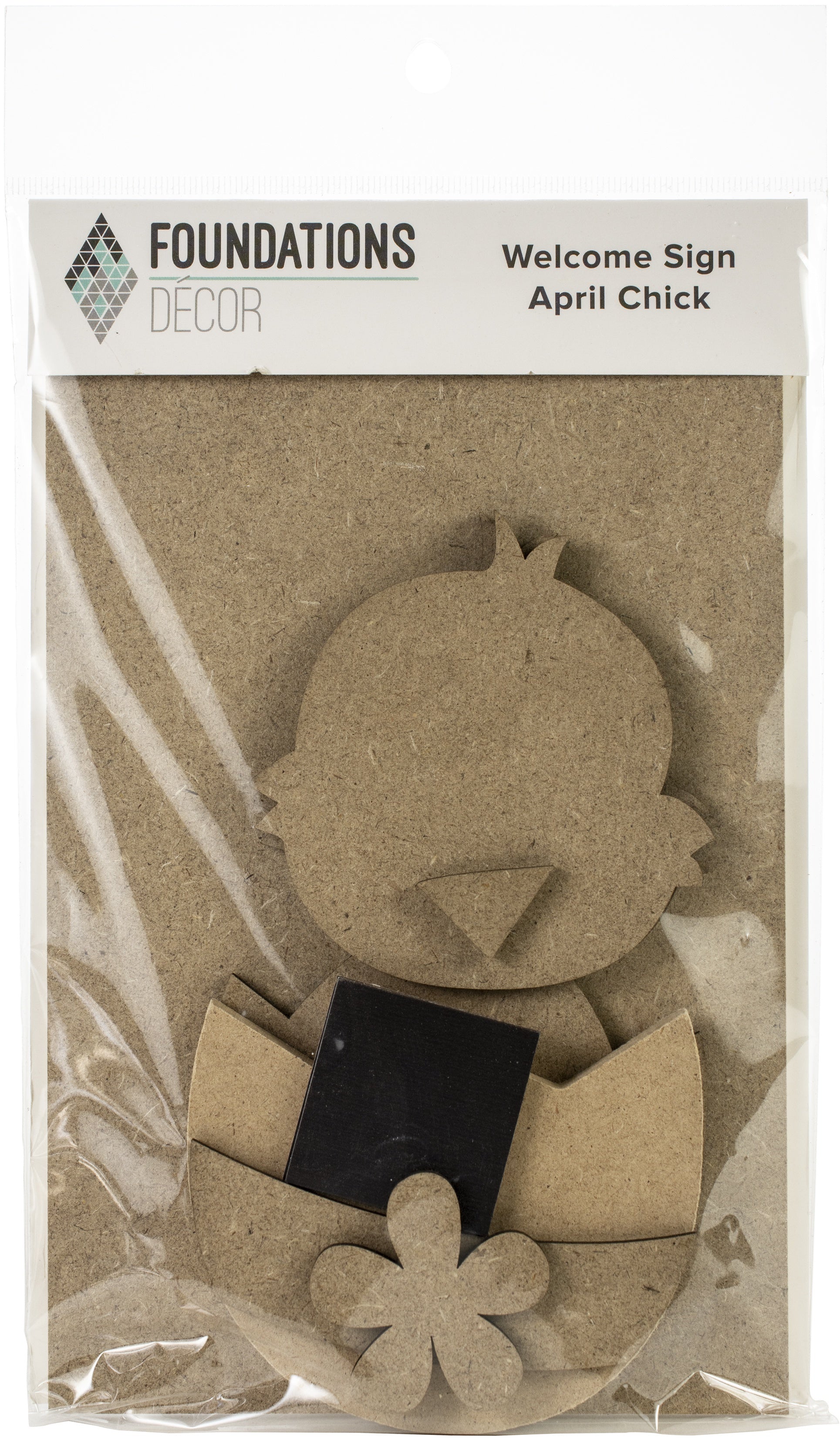 Foundations Decor Welcome Sign Kits - April - Chick