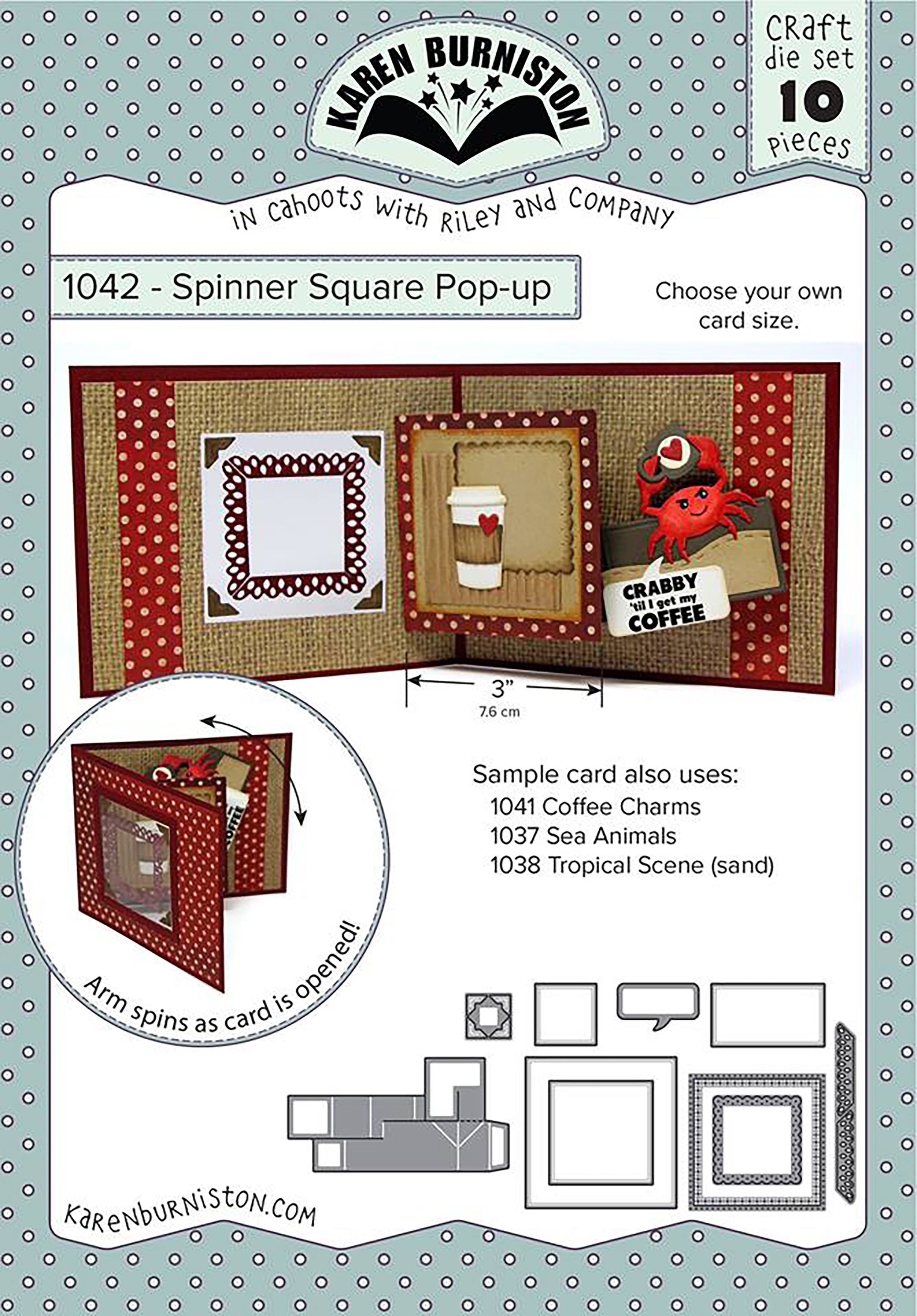 KB Riley Karen Burniston Dies - Spinner Square Pop-Up