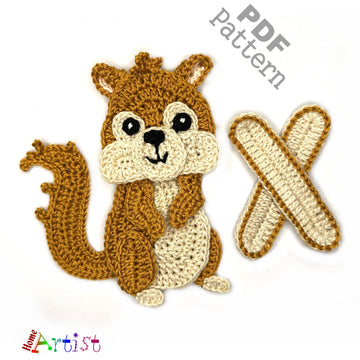 Crochet Animal Alphabet X Xeruse pattern