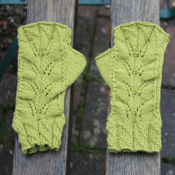 Green Fingers Fingerless Mitts