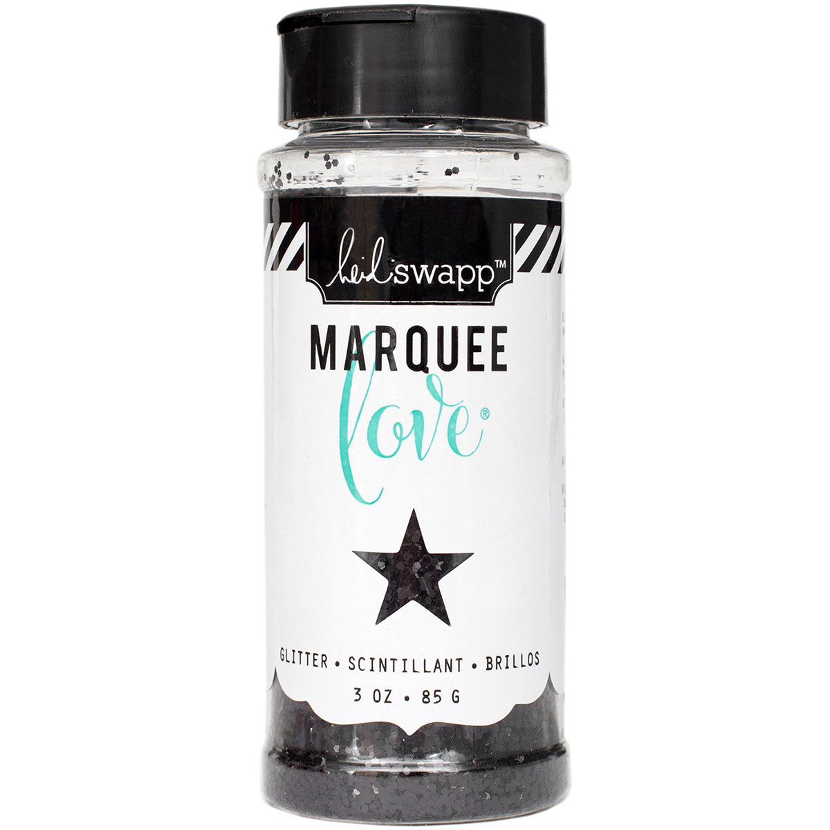 American Crafts Heidi Swapp Marquee Love Chunky Glitter 3 Ounces/Jar - Black