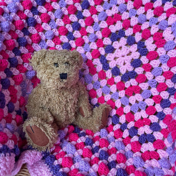 Bella’s Bobble Granny Square Blanket