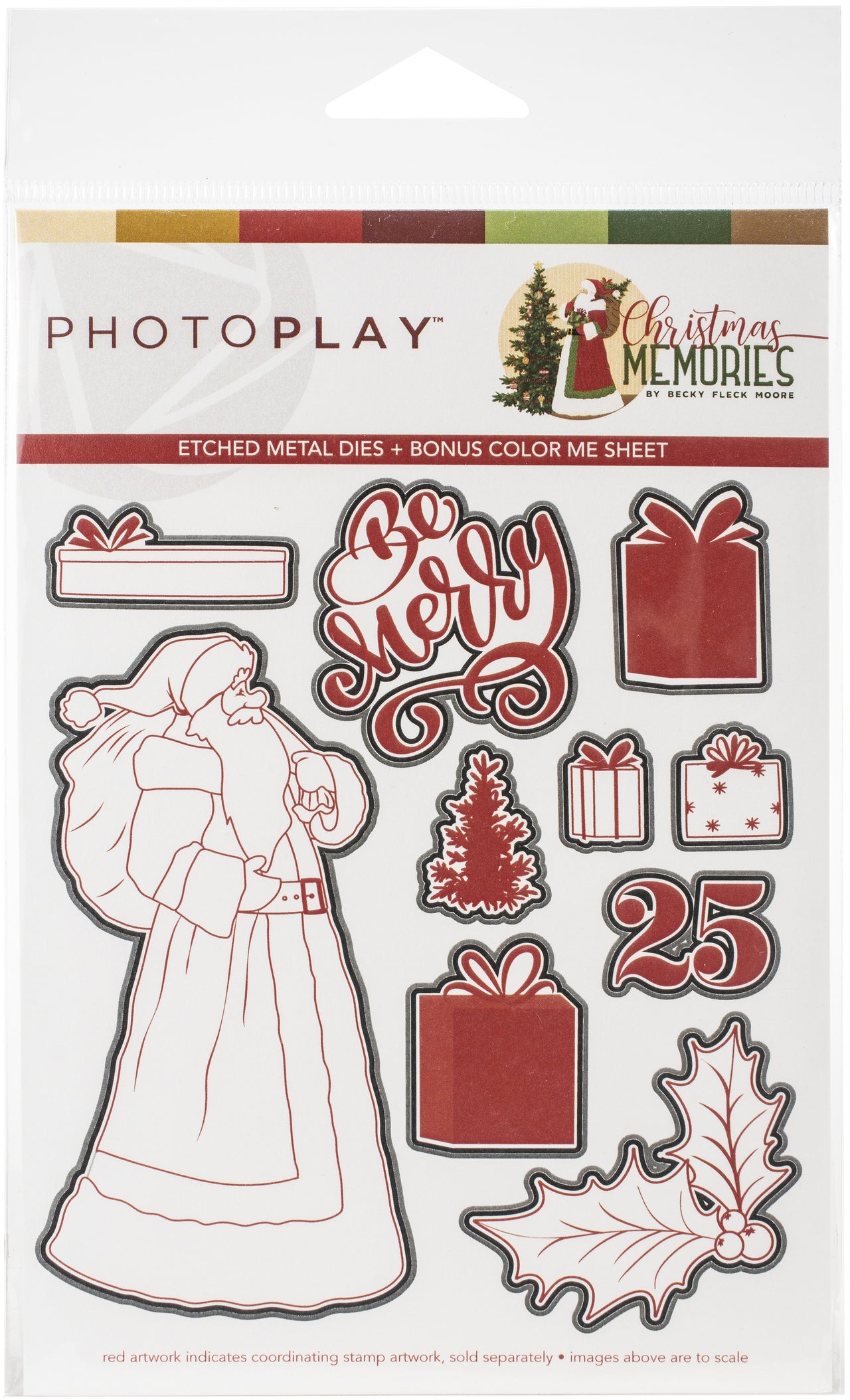 Photoplay Paper PhotoPlay Etched Die - Santa, Christmas Memories