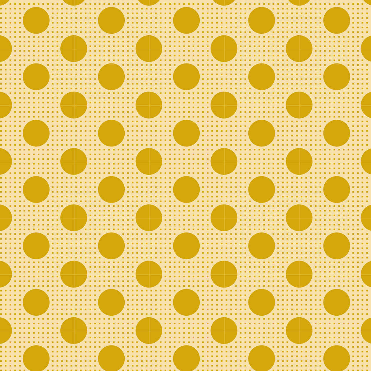 Tilda Medium Dots - Flaxen Yellow