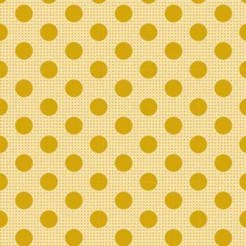 Tilda Medium Dots - Flaxen Yellow