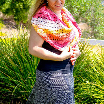 Sunset Boomerang Scarf