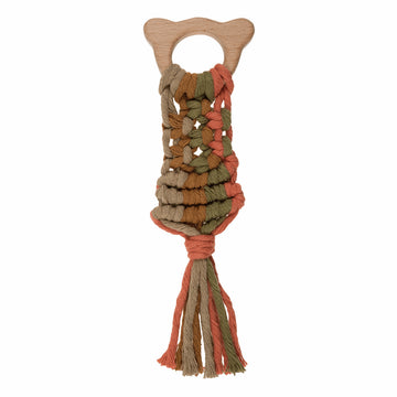 Trimits Macrame Wooden Craft Shapes for Hanging Decorations and Baby Accessories - Teddy