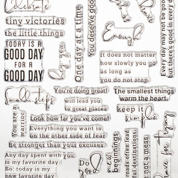Pinkfresh Studio Clear Stamp Set 6"X8" - My Favorite Things To Say