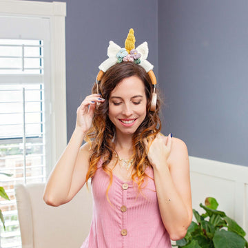 Unicorn Headphone Knit Wrap