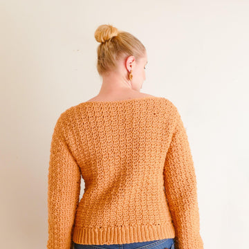 Textured Turnover Sweater
