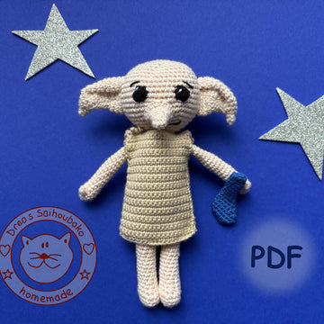 Hard-working elf amigurumi