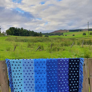 Little Bobble Blue Blanket