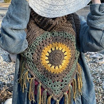 Sunflower Cowl Scarf