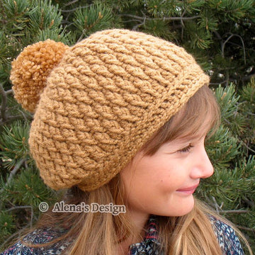 Pom-Pom Slouchy Hat