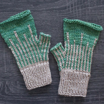 On the Farm Fingerless Mitts