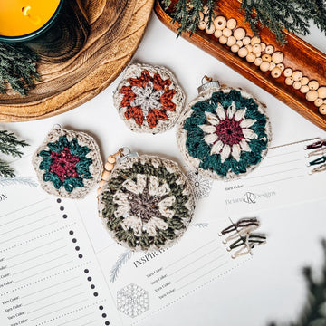 Hexagon Granny Ornaments