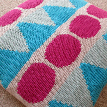 Circles and Triangles Cushion Cover