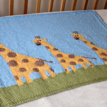 Giraffe Family Blanket
