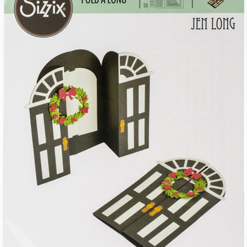 Sizzix Thinlits Dies By Jen Long - Fold-A-Long Card, Door