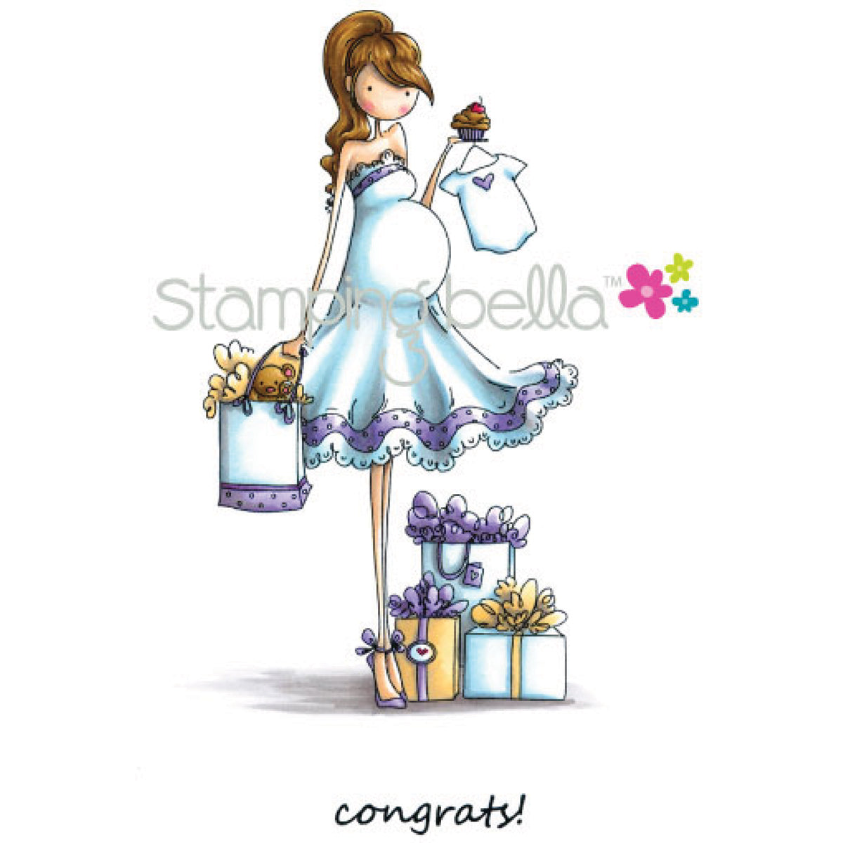 Stamping Bella Cling Stamps - Brynn Has A Baby Shower