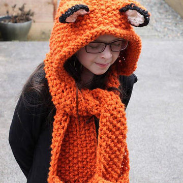 Fox Hooded Scarf