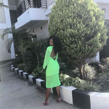 Green Goblin Crochet Dress