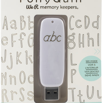 We R Memory Keepers Foil Quill USB Artwork Drive - Alphabet