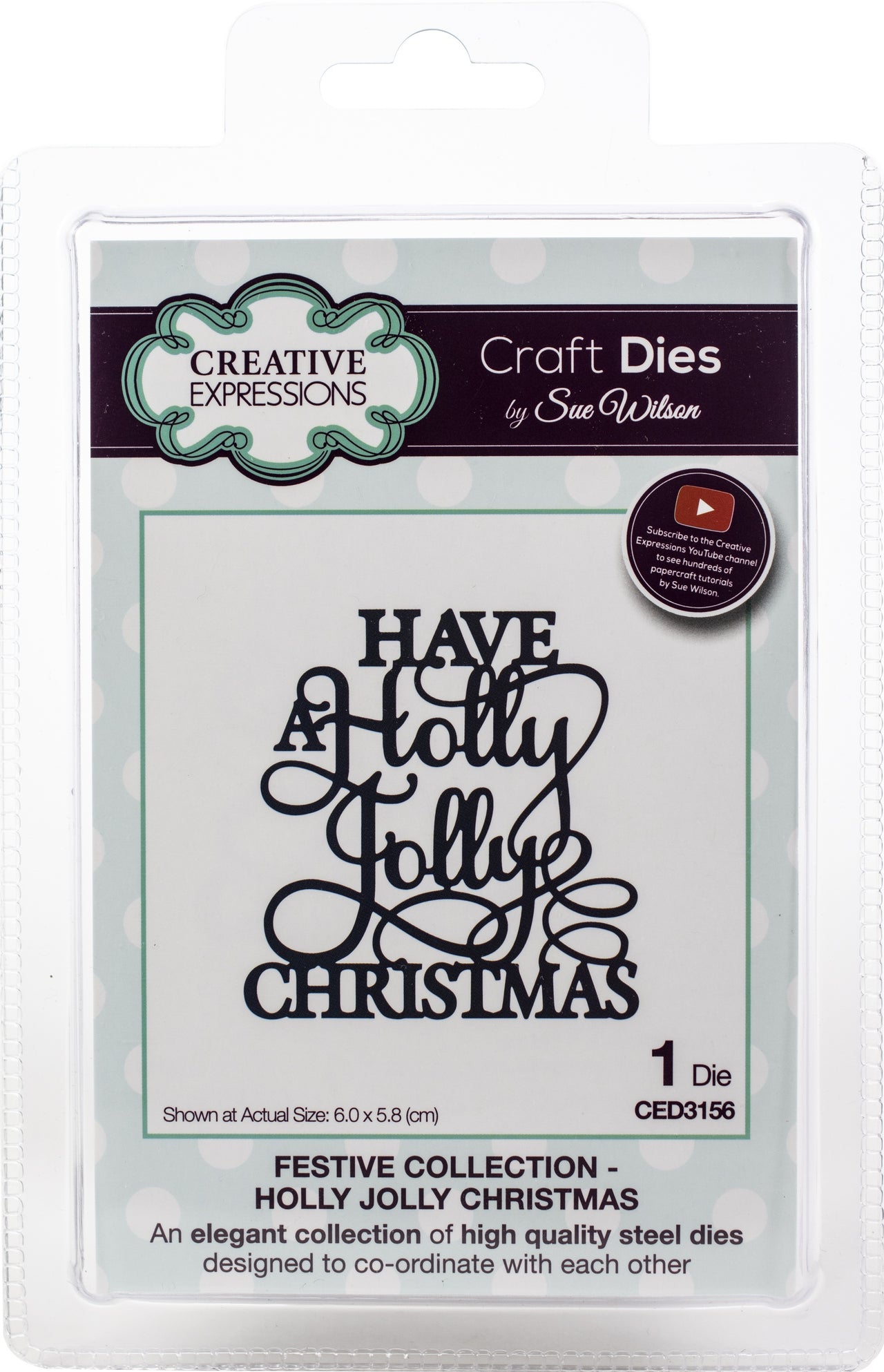 Creative Expressions Festive Craft Dies By Sue Wilson - Holly Jolly Christmas