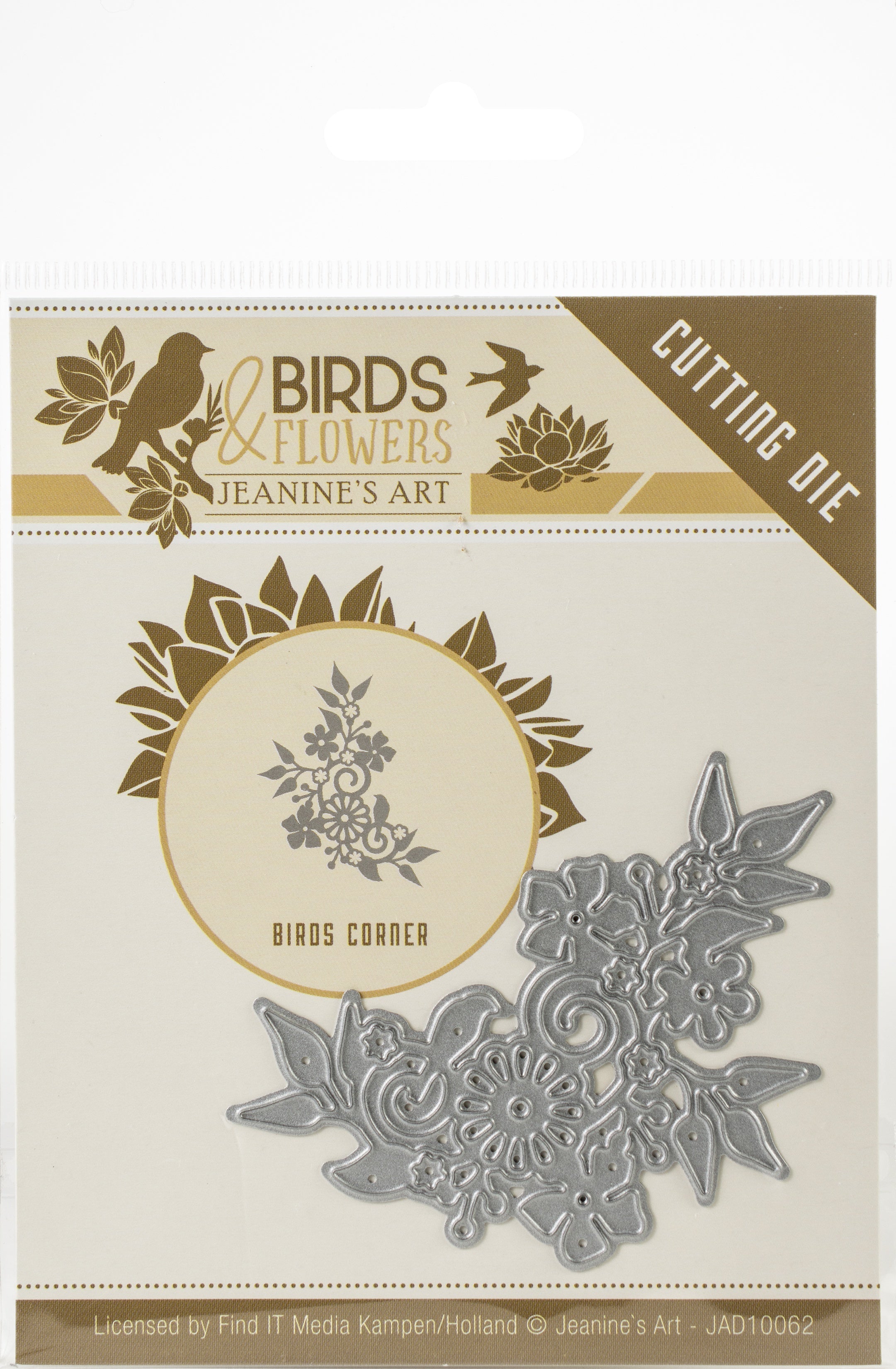 Find It Trading Jeanine's Art Die - Bird Corner, Birds & Flowers