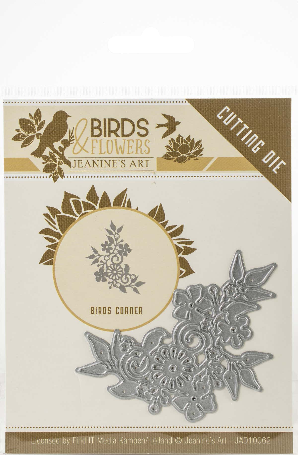 Find It Trading Jeanine's Art Die - Bird Corner, Birds & Flowers