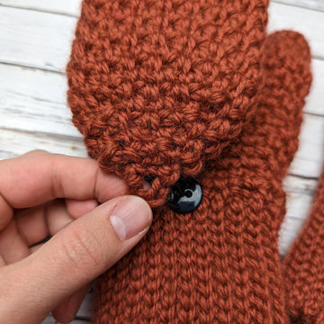 Moss Stitch Fingerless Gloves