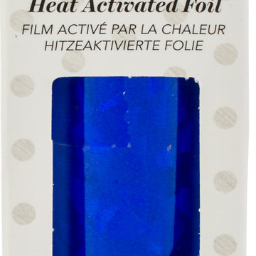 Artdeco Creations Couture Creations Foil 5"X16.4' - Blue-Iridescent Trianglular Pattern
