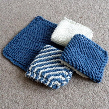 Diagonal Garter Wash Cloth