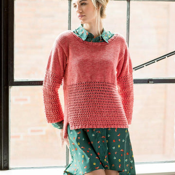 Painted Mesh Pullover