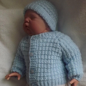 Ridge pattern baby beanie hat