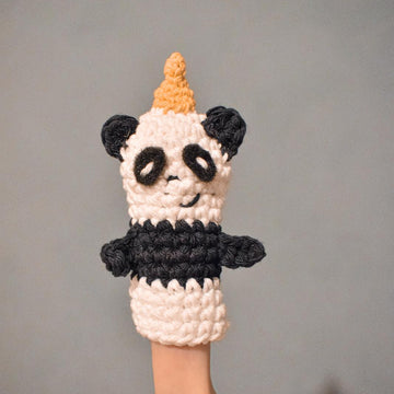 Títere para dedo - Panda Unicornio