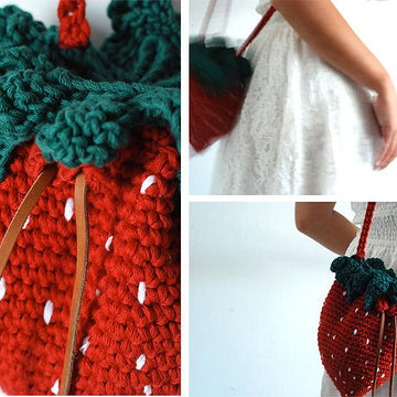Strawberry bag and purse