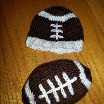 Football Hat & Stuffed Football Set