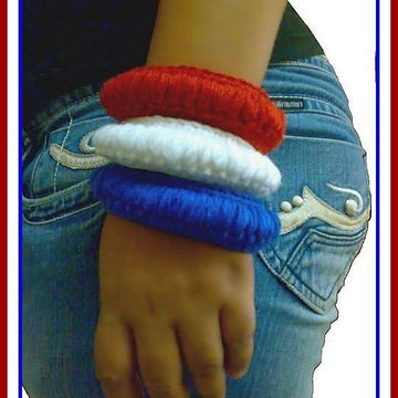 Crochet Friendship Bracelet Pattern Tyre Bangle Hippie Jewelry