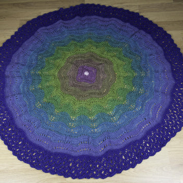 Peacock at the Beach Shawl