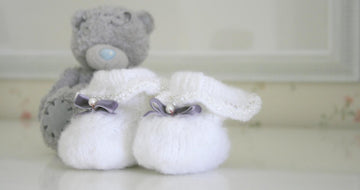 Sade newborn booties