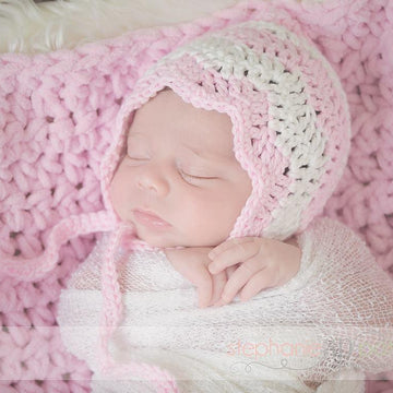 Chevron Pixie Bonnet