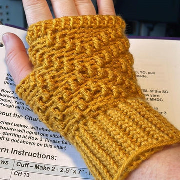 Dahlias are Forever Fingerless Gloves